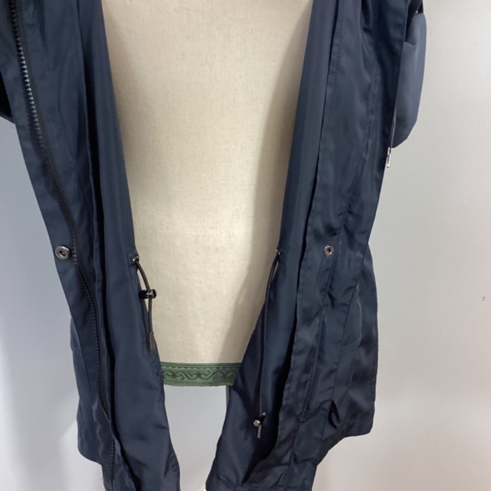 LAFAETTE 148 SZ MEDIUM NAVY SHORT SLEEVE PARKA JACKET CASUAL SPORT CHIC - Picture 6 of 13